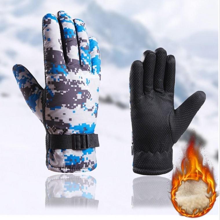 겨울 한파 방한 보온 남자야외 양털 기모 장갑 손가락장갑 니트장갑 겨울장갑 여성 용품 방한