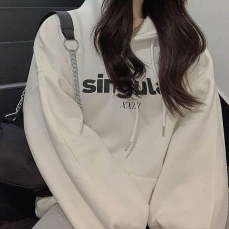 베이직핏 깔끔한 스티치기모 후드티 티셔츠