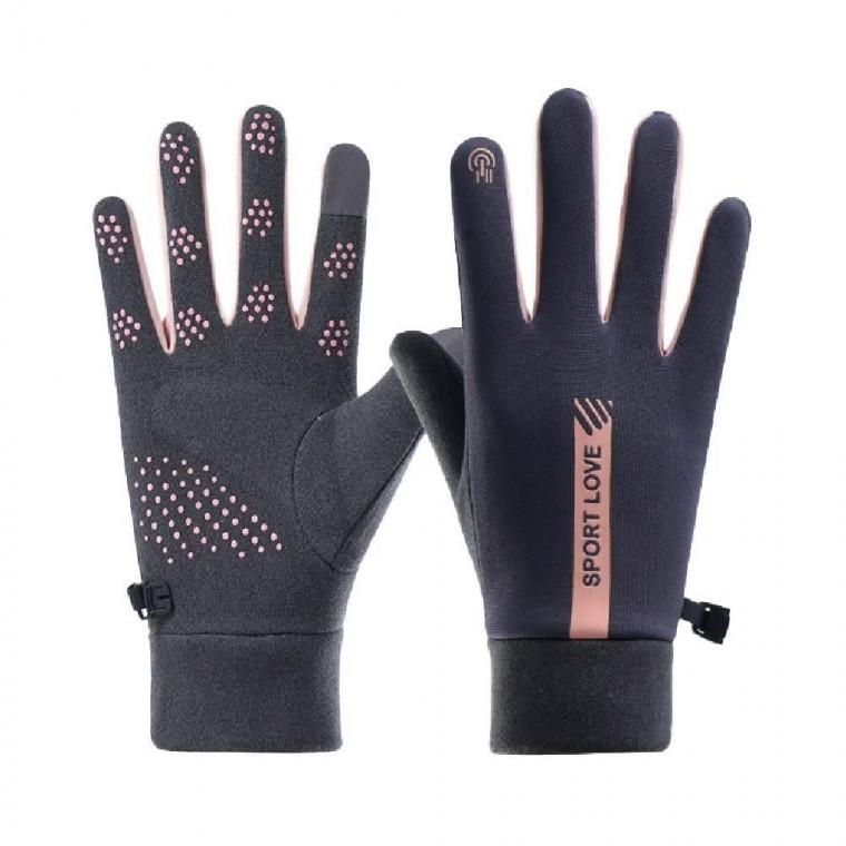 등산용장갑 발열 기모 여성용그레이 터치장갑 방수