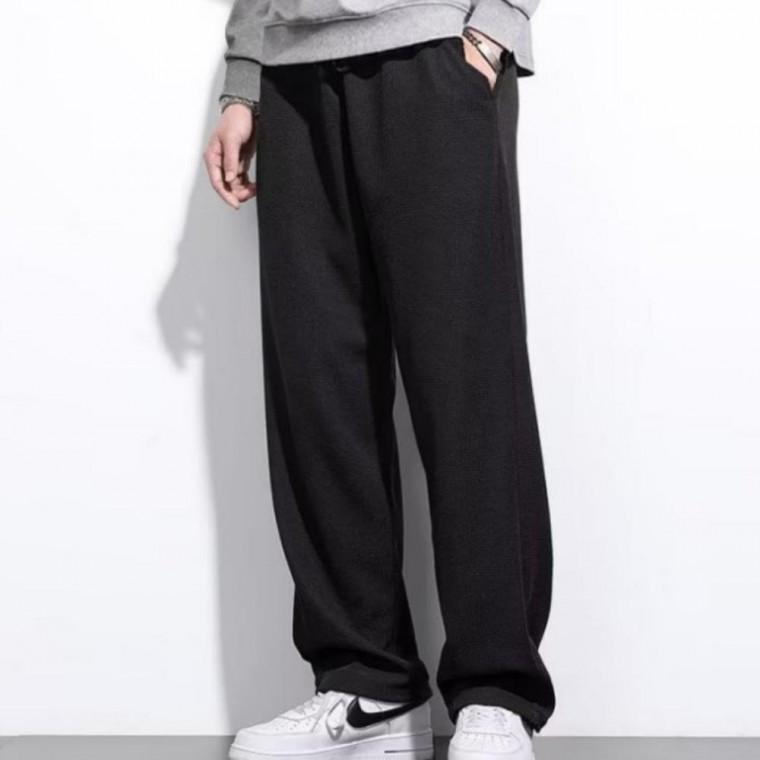 루즈핏 팬츠 와이드 일자 기모 츄리닝 바지 편한 밴딩