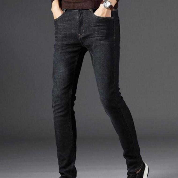 남성 겨울 기모 안감 융털 블랙 진 데님 팬츠 청 바지 청바지 데님팬츠 여성 여자 안감 방한팬츠 융