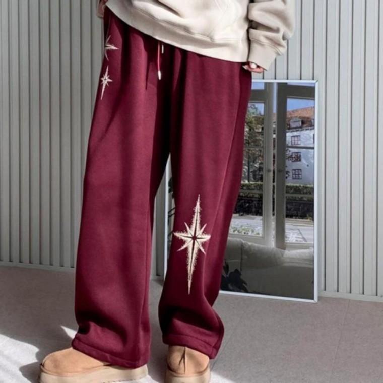 팬츠 통바지 와이드 트레이닝 홈웨어 바지 기모 스트링 츄리닝 조거 스트링 통바지 와이드팬츠 트레이닝바