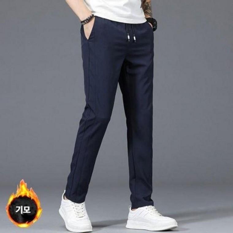 허리밴딩 기모팬츠 일자바지 아웃도어 06 아웃도어 골프 면바지 캐주얼바지 레저팬츠
