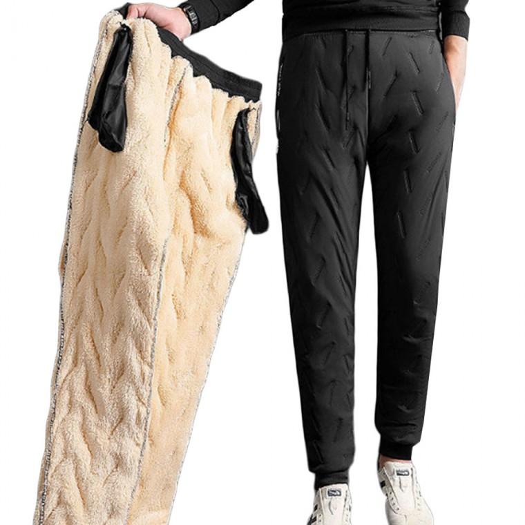 남자 겨울 보온 기모바지 방한 털안감 팬츠