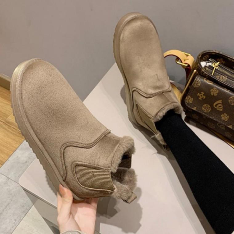 첼시 털 안감 털부츠 방한 여성 기모 부츠 발목 장화