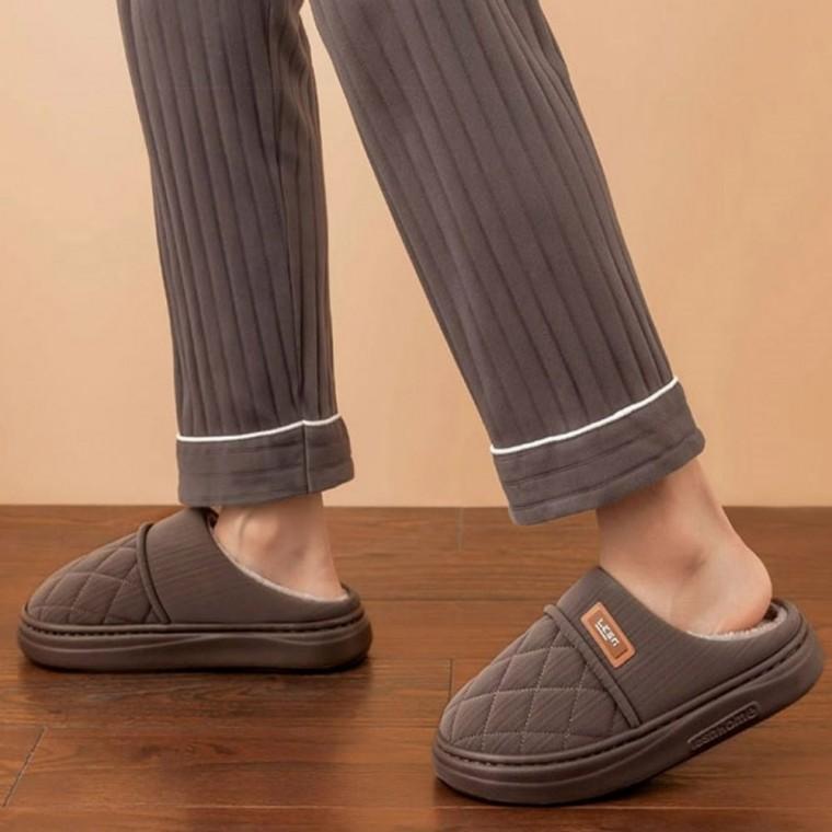 실내화 슬리퍼 사무실 실외 남자 기모 방수 안감