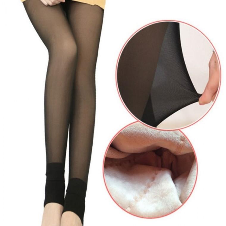 착시스타킹 3컬러 방한 겨울 레깅스 안감 융털 기모