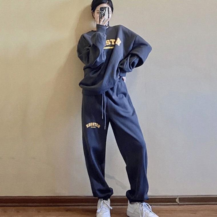 겨울 여자 조거팬츠 기모 맨투맨 트레이닝복 세트