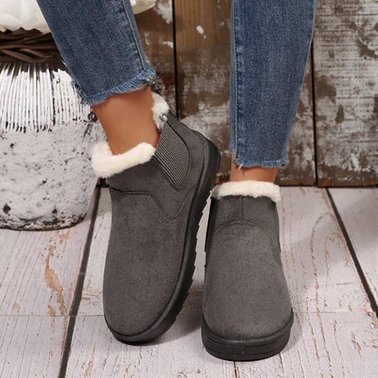 HL] 부츠 기모 밴딩 앵클 여성 3컬러 이지핏 -2