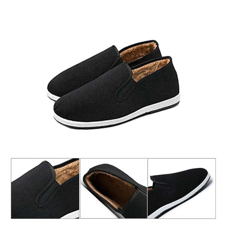 남자신발 남자 기모 단화 방한 스니커즈 겨울 슬립온