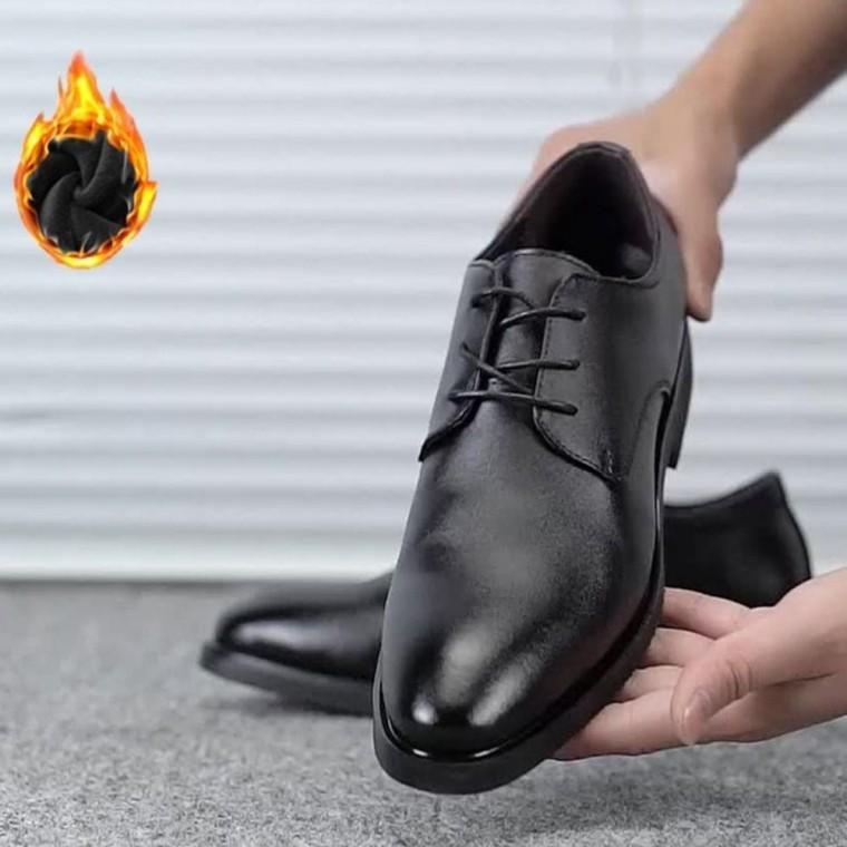 로퍼 출퇴근용 안감 겨울 따뜻한 남자 기모 정장 구두