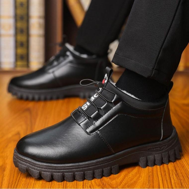 털 안감 기모 방한워커 남자 끈조절 겨울 안감 단화