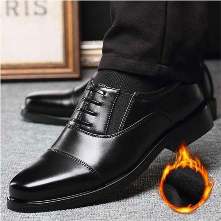 정장 겨울 방한로퍼 출근신발 털안감 남자 기모구두