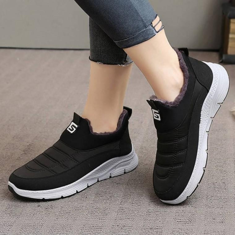 HL] 부츠 기모 여성 방한 이지웨어 2컬러 삭스 롱부츠