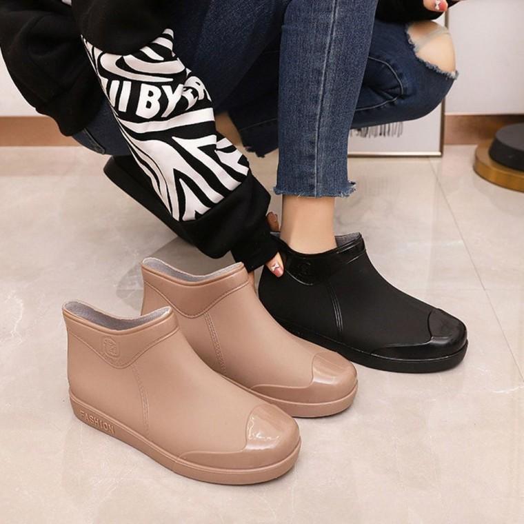 방한화 방수 부츠 기모 방한 여자 숏 겨울 레인부츠