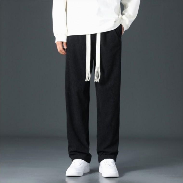 기모안감 밴딩 팬츠 남자 2컬러 일자핏 겨울바지 코듀로이