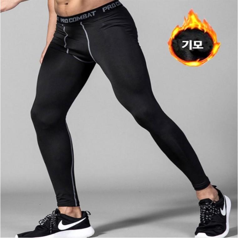 남자 짐웨어 밴딩 타이즈 레깅스 기모 헬스복