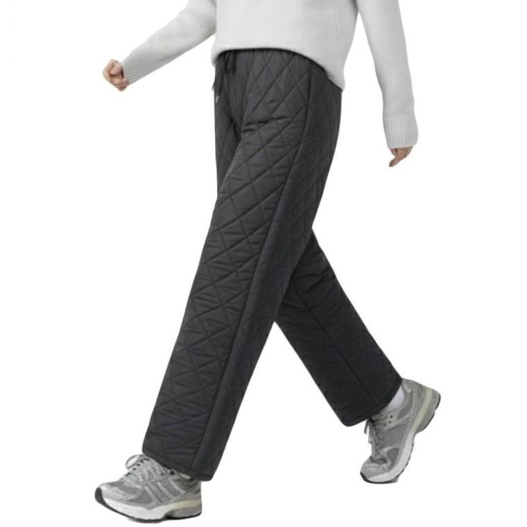 여성 겨울 기모 패딩 일자 팬츠 보온 바지