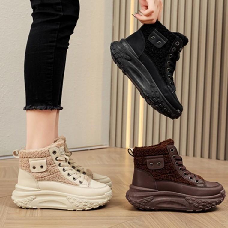 EA 여성 방한 기모 부츠스타일 운동화 겨울신발