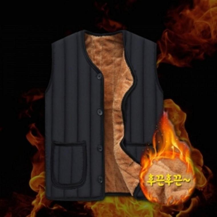 EA 겨울 방한 기모 패딩 조끼 남성 보온 베스트