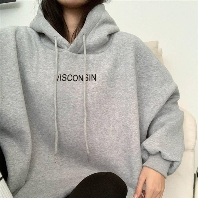 HL] 후드티 기모 레터링 오버핏 여성 데일리 반팔티