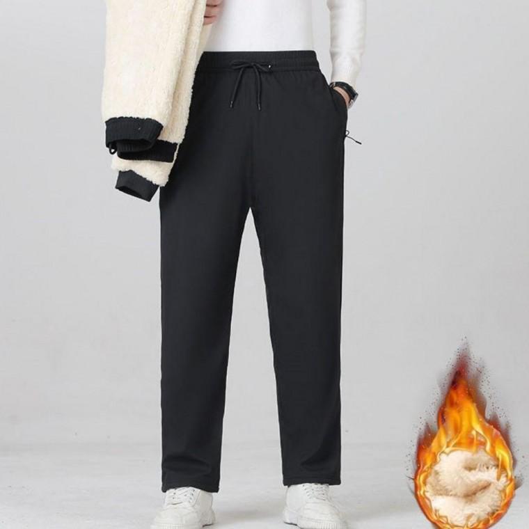 EA 남자 겨울 방한 기모 바지 안감퍼 방풍 일자바지