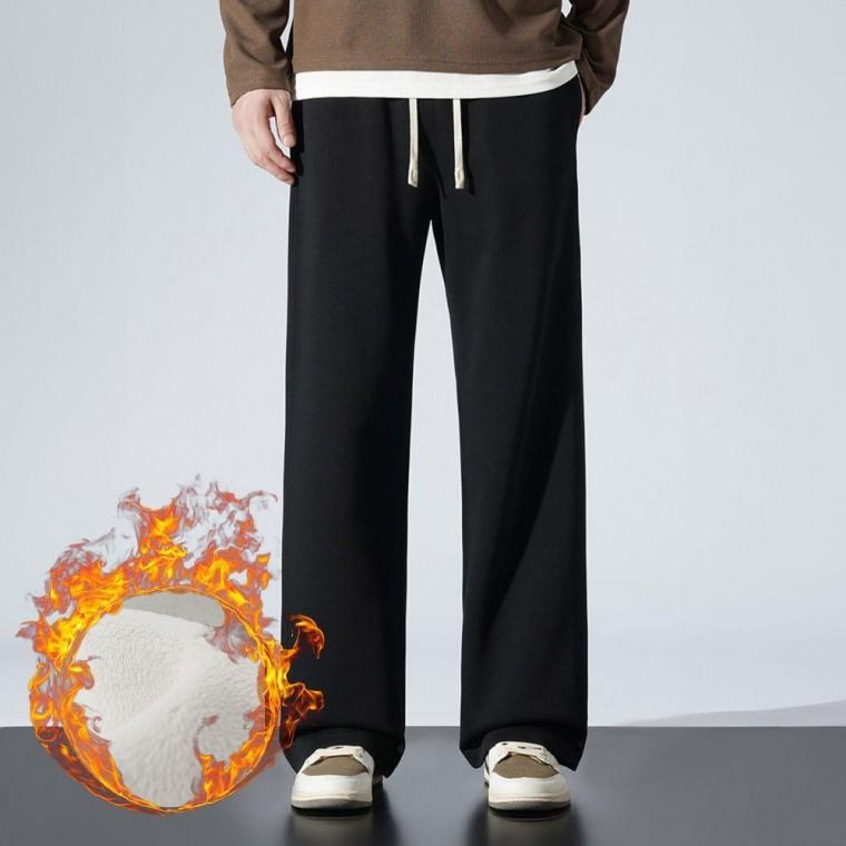 EA 남성 기모 방한 팬츠 겨울 와이드 2컬러 캐주얼