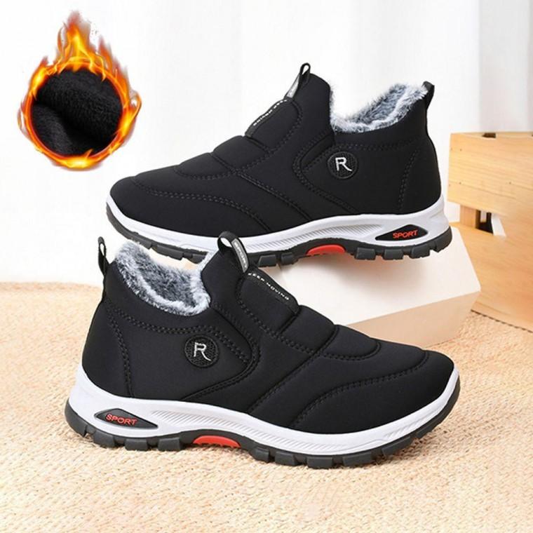 EA 기모 겨울 슬립온 남녀공용 패딩 부츠 방한화