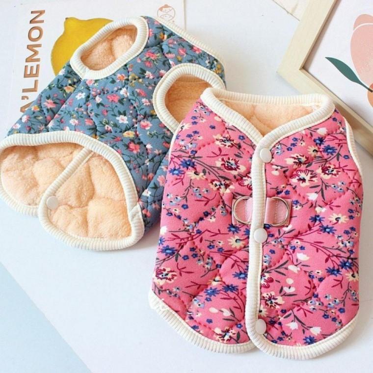 강아지옷 강아지 핸디 기모 누빔 패딩조끼 김장조끼 할머니조끼 산책 방한 외투 댕댕이 겨울옷 KK1000