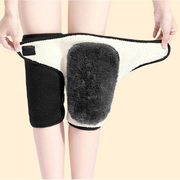 겨울 방한 에센셜 무릎 보호대 2개입 1P 관절 워머 기모 시림