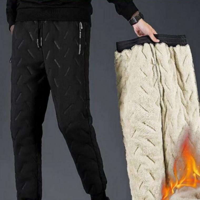 팬츠 남성 겨울 패딩 바지 방한 조거 기모 누빔
