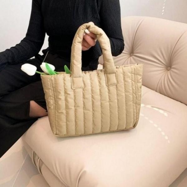 누빔 사각 패딩 토트백 가방 여성 여자 가벼운 미니 패딩가방 여자가방 토트백 천가방 여성가방 에코백
