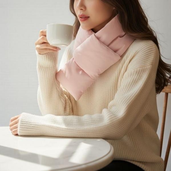 베르 패딩 목도리 경량 머플러 심플 디자인 겨울 데일리 방한용품 5color