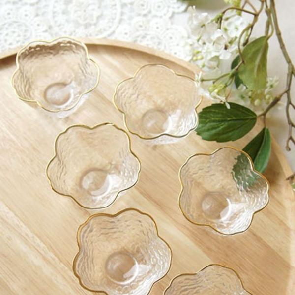 골드라인을 두른 블라썸 골드 소주잔 6P세트