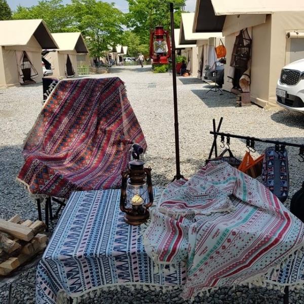 테이블보 캠핑소품 캠핑테이블보 캠핑