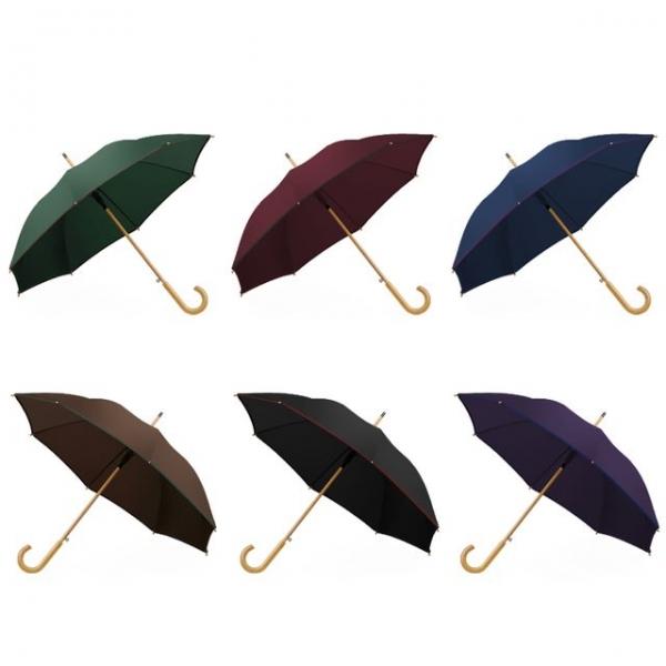 투톤컬러가 돋보이는 우드 장우산