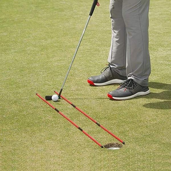 파워큐 3단 접이식 골프 얼라인먼트 스틱 2P 세트