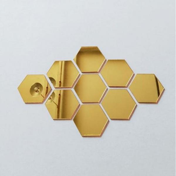 인테리어 아크릴 거울 16조각(육각 골드)