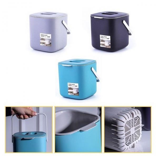 심플 음식물쓰레기통 손잡이 물빠짐 모던 가정 주방