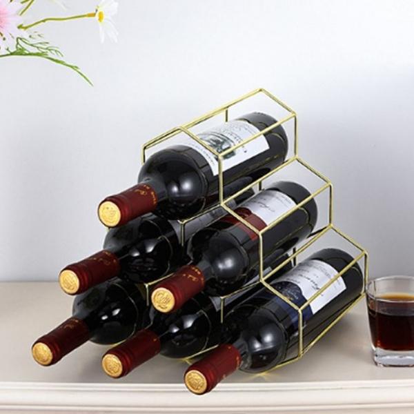 키밍 골드 철제 와인랙 6구 와인거치대 와인보관