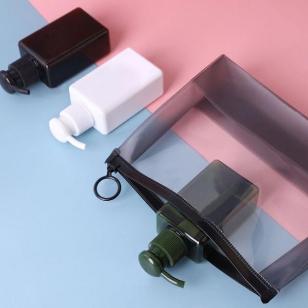 샴푸통 화장품 용기 여행용 무지공병3종세트와 지퍼백