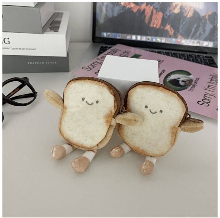 키링/식빵파우치/식빵키링/식빵파우치키링/식빵인형/인형키링/캐릭터키링/동전지갑/파우치키링/CAS-108