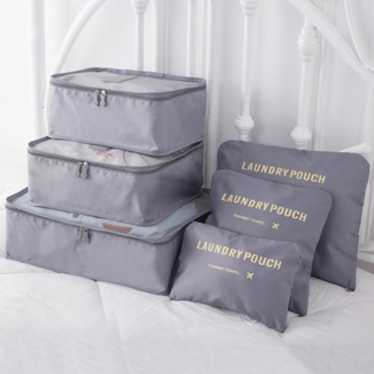 여행용파우치 6종 세트 여행 캐리어 파우치 캐리어정리 트래블 이너백