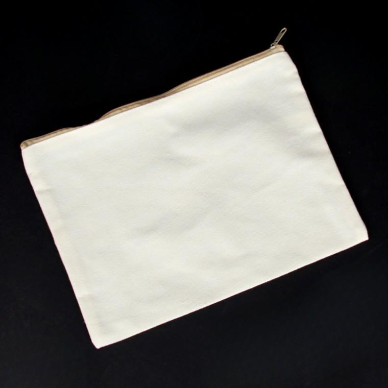 캔버스 무지파우치 면파우치 23x17.5 이너백 백인백 천파우치