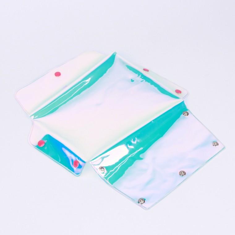 투명파우치 납작파우치 홀로 홀로그램 PVC 파우치 대