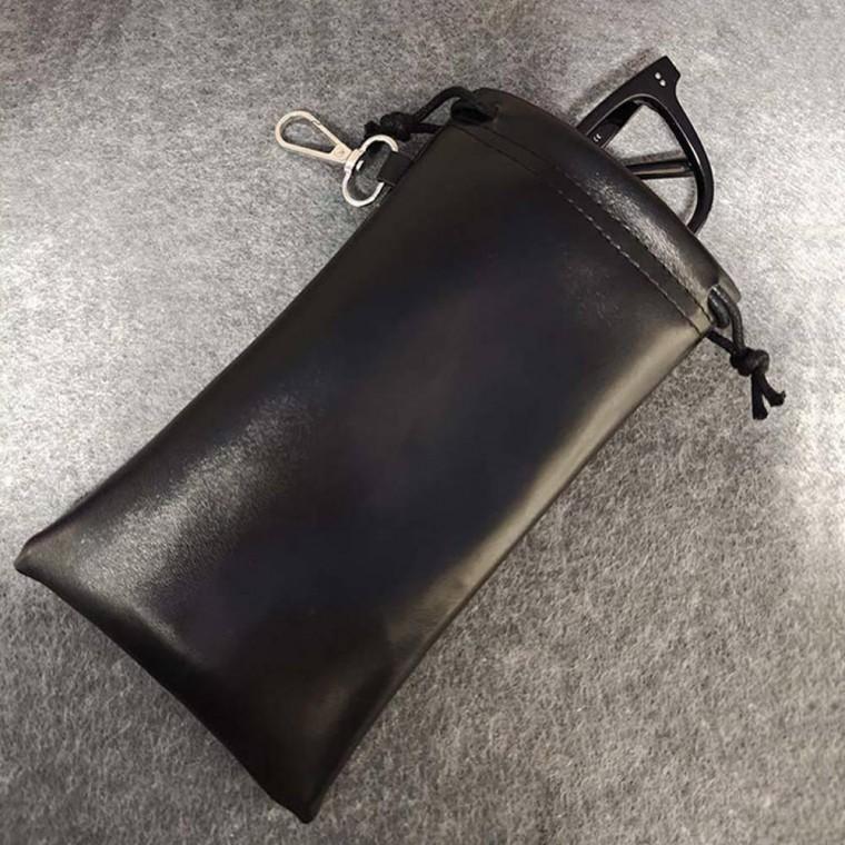 안경집 블랙가죽안경파우치 안경보관 가죽파우치