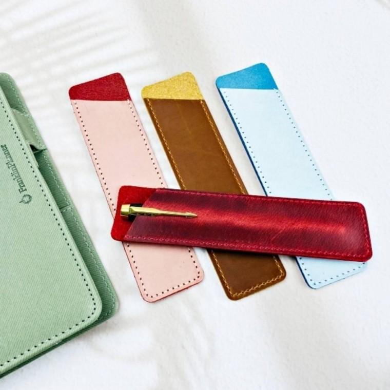 필통 펜슬 가죽펜 대학생 케이스 파우치