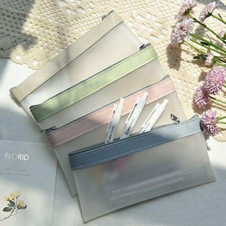 고등학생 파우치 대학생 반 직장인 필통 투명 펜파우치 대학생필통