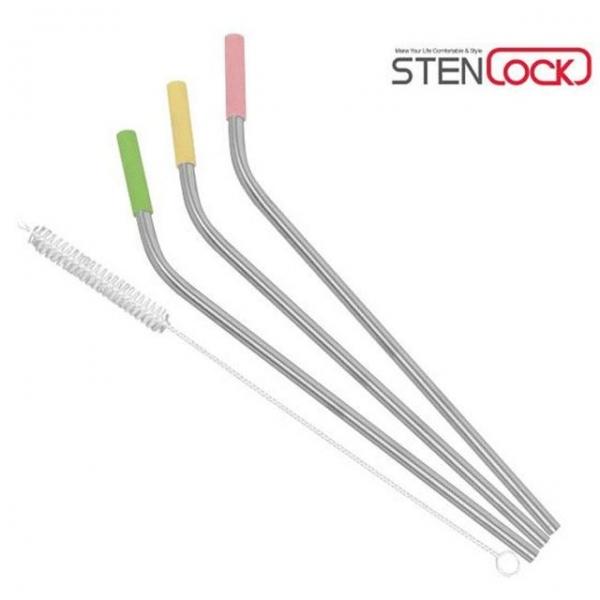 커브형 스테인레스 빨대 브러쉬 Set 긴빨대 스트로