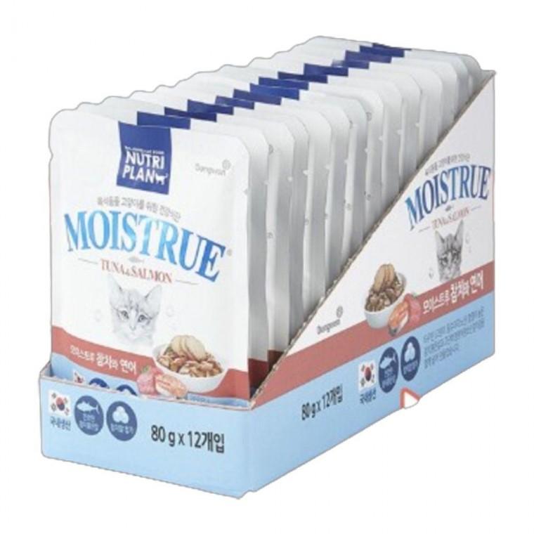고양이 수분섭치 포근한 파우치 간식 참치 연어 12개입 1P